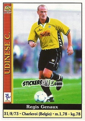 Sticker Regis Genaux - Calcio 2000-2001 n. 368 - Mundicromo
