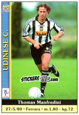 Sticker Thomas Manfredini - Calcio 2000-2001 - Mundicromo