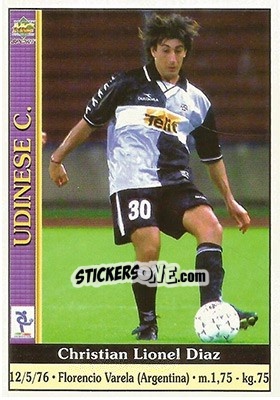 Cromo Christian Lionel Diaz - Calcio 2000-2001 - Mundicromo