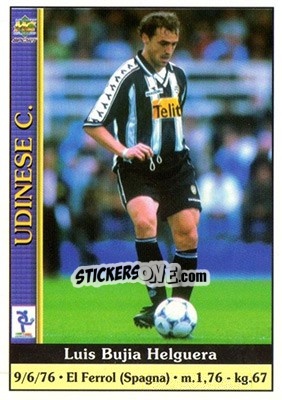 Sticker Luis Bujia Helguera - Calcio 2000-2001 n. 374 - Mundicromo