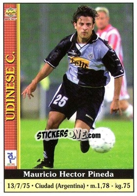 Sticker Mauricio Hector Pineda - Calcio 2000-2001 n. 376 - Mundicromo