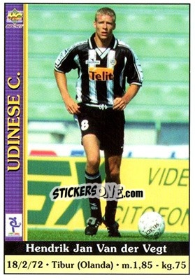 Sticker Hendrik Jan Van der Vegt - Calcio 2000-2001 - Mundicromo