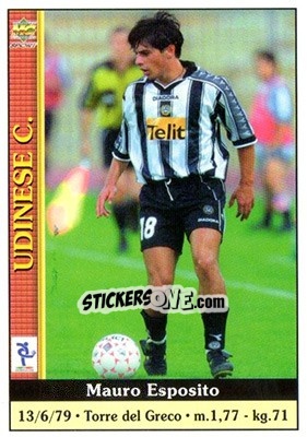 Sticker Mauro Esposito - Calcio 2000-2001 n. 380 - Mundicromo