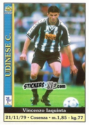 Sticker Vincenzo Iaquinta - Calcio 2000-2001 n. 381 - Mundicromo