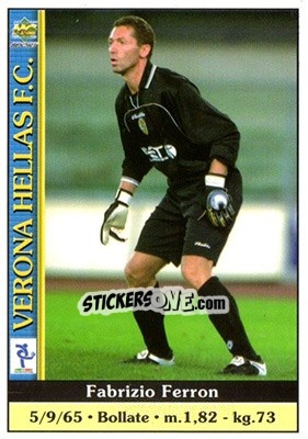 Sticker Fabrizio Ferron - Calcio 2000-2001 n. 386 - Mundicromo