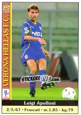 Sticker Luigi Apolloni - Calcio 2000-2001 - Mundicromo
