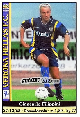 Sticker Giancarlo Filippini - Calcio 2000-2001 - Mundicromo