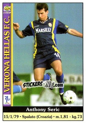 Sticker Anthony Seric - Calcio 2000-2001 n. 396 - Mundicromo