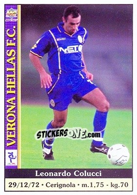 Sticker Leonardo Colucci - Calcio 2000-2001 n. 399 - Mundicromo