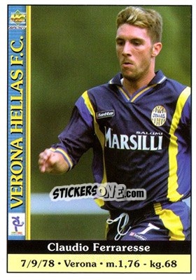 Sticker Claudio Ferrarese - Calcio 2000-2001 - Mundicromo