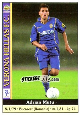 Sticker Adrian Mutu - Calcio 2000-2001 n. 403 - Mundicromo