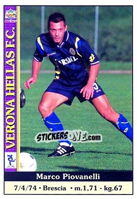 Sticker Marco Piovanelli - Calcio 2000-2001 - Mundicromo