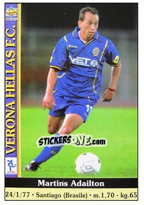 Sticker Martins Adailton - Calcio 2000-2001 n. 407 - Mundicromo