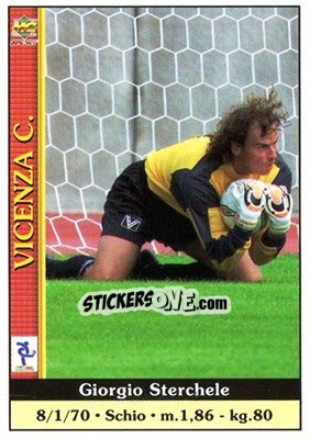 Sticker Giorgio Sterchele - Calcio 2000-2001 n. 410 - Mundicromo