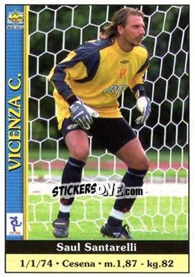 Sticker Saul Santarelli - Calcio 2000-2001 - Mundicromo