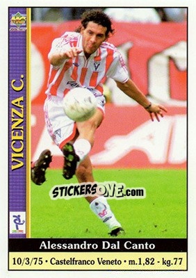 Sticker Alessandro Dal Canto - Calcio 2000-2001 - Mundicromo
