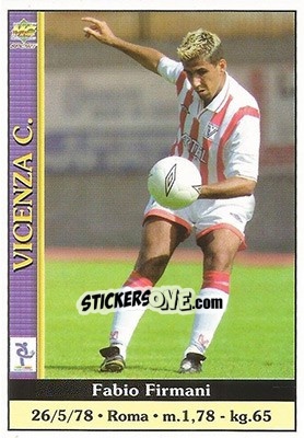 Sticker Fabio Firmani - Calcio 2000-2001 - Mundicromo