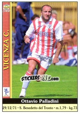 Sticker Ottavio Palladini - Calcio 2000-2001 n. 426 - Mundicromo