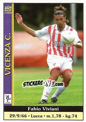 Figurina Fabio Viviani - Calcio 2000-2001 - Mundicromo