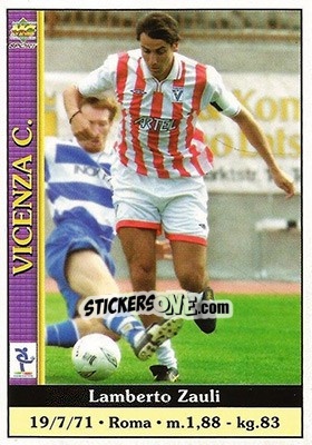 Cromo Lamberto Zauli - Calcio 2000-2001 n. 429 - Mundicromo