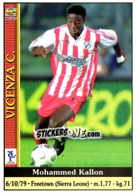 Sticker Mohammed Kallon - Calcio 2000-2001 n. 430 - Mundicromo