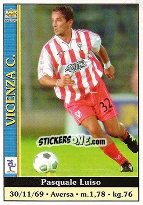 Sticker Pasquale Luiso - Calcio 2000-2001 - Mundicromo