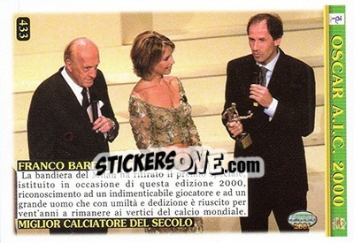Cromo Franco Baresi / Roberto Baronio - Calcio 2000-2001 - Mundicromo