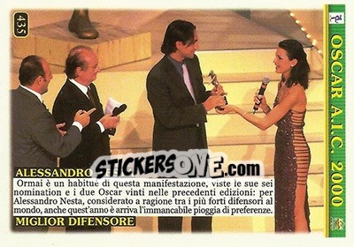 Sticker Andriy Shevchenko / Alessandro Nesta - Calcio 2000-2001 - Mundicromo