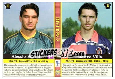 Sticker Renato Buso / tiziano De Patre / alessio Scarpi / matteo Villa - Calcio 2000-2001 - Mundicromo
