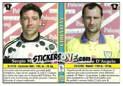 Sticker Dario Passoni / daniele Franceschini / sergio Marcon / maurizio D'Angelo - Calcio 2000-2001 n. 442 - Mundicromo
