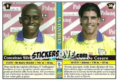 Sticker Lorenzo D'Anna / salvatore Lanna / conceicao Silva Eriberto / ciro De Cesare - Calcio 2000-2001 n. 443 - Mundicromo
