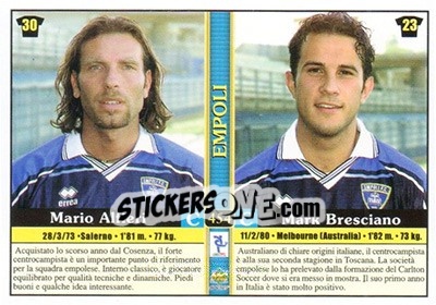 Sticker Gianluca Berti / daniele Baldini / mario Alfieri / mark Bresciano