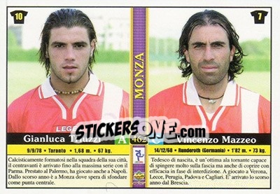 Sticker Walter Bonacina / Vincenzo Esposito / Gianluca Triuzzi / Vincenzo Mazzeo - Calcio 2000-2001 n. 462 - Mundicromo