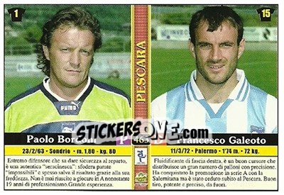 Figurina Paolo Rachini / massimiliano Giacobbo / paolo Bordoni / francesco Galeoto - Calcio 2000-2001 - Mundicromo