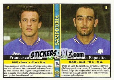 Sticker Francesco Flachi / Carmine Esposito / Giampaolo Manighetti / Fabrizio Ficini