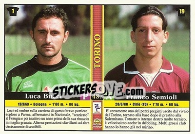 Sticker Andrea Citterio / Alessio Scarchilli / Luca Bucci / Franco Semioli - Calcio 2000-2001 n. 487 - Mundicromo
