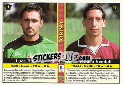 Cromo Andrea Citterio / Alessio Scarchilli / Luca Bucci / Franco Semioli - Calcio 2000-2001 - Mundicromo