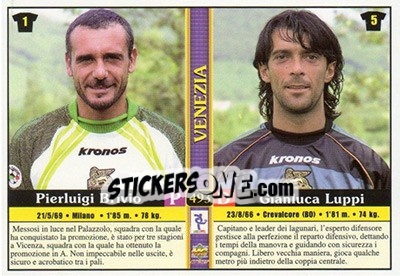 Sticker Pierluigi Brivio / gianluca Luppi / salvatore Miceli / francesco Pedone - Calcio 2000-2001 - Mundicromo