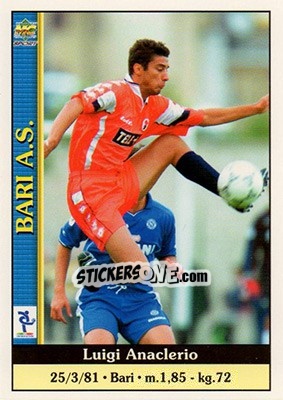 Sticker Luigi Anaclerio - Calcio 2000-2001 n. 497 - Mundicromo