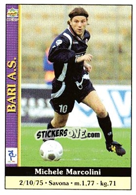 Sticker Michele Marcolini - Calcio 2000-2001 n. 499 - Mundicromo