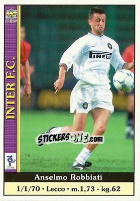 Sticker Anselmo Robbiati - Calcio 2000-2001 - Mundicromo
