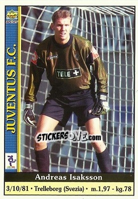 Cromo Andreas Isaksson - Calcio 2000-2001 - Mundicromo