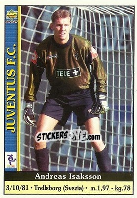 Figurina Andreas Isaksson - Calcio 2000-2001 - Mundicromo