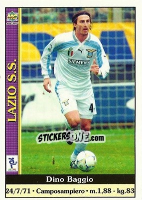 Sticker Dino Baggio - Calcio 2000-2001 - Mundicromo