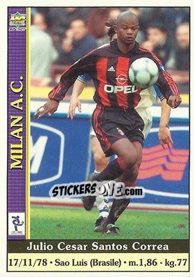 Cromo Julio Cesar Santos Correa - Calcio 2000-2001 - Mundicromo