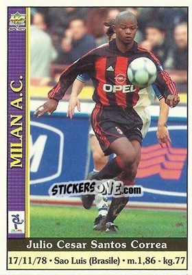 Figurina Julio Cesar Santos Correa - Calcio 2000-2001 - Mundicromo