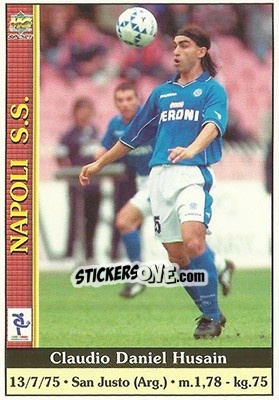 Sticker Claudio Daniel Husain - Calcio 2000-2001 n. 512 - Mundicromo