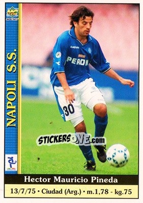 Cromo Hector Mauricio Pineda - Calcio 2000-2001 - Mundicromo