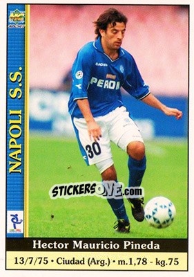 Sticker Hector Mauricio Pineda - Calcio 2000-2001 n. 513 - Mundicromo