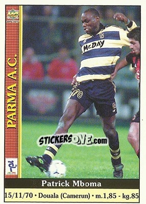 Sticker Patrick Mboma - Calcio 2000-2001 n. 520 - Mundicromo